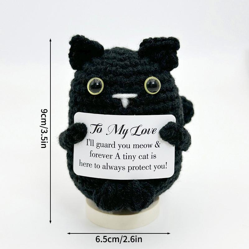 Crochet Positive Energy Doll Pocket Hug Gifts Handmade Knitted Ornament Handmade Doll Valentine's Chrismas Gifts Navidad 2026