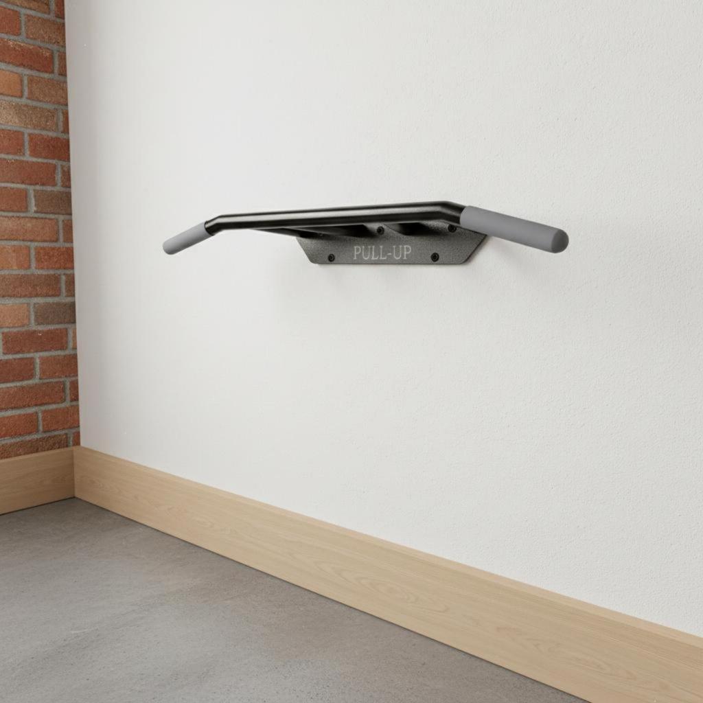 Wall-Attached Pullup Bar Heavy Duty Steel Wall Chin ups Stable Support