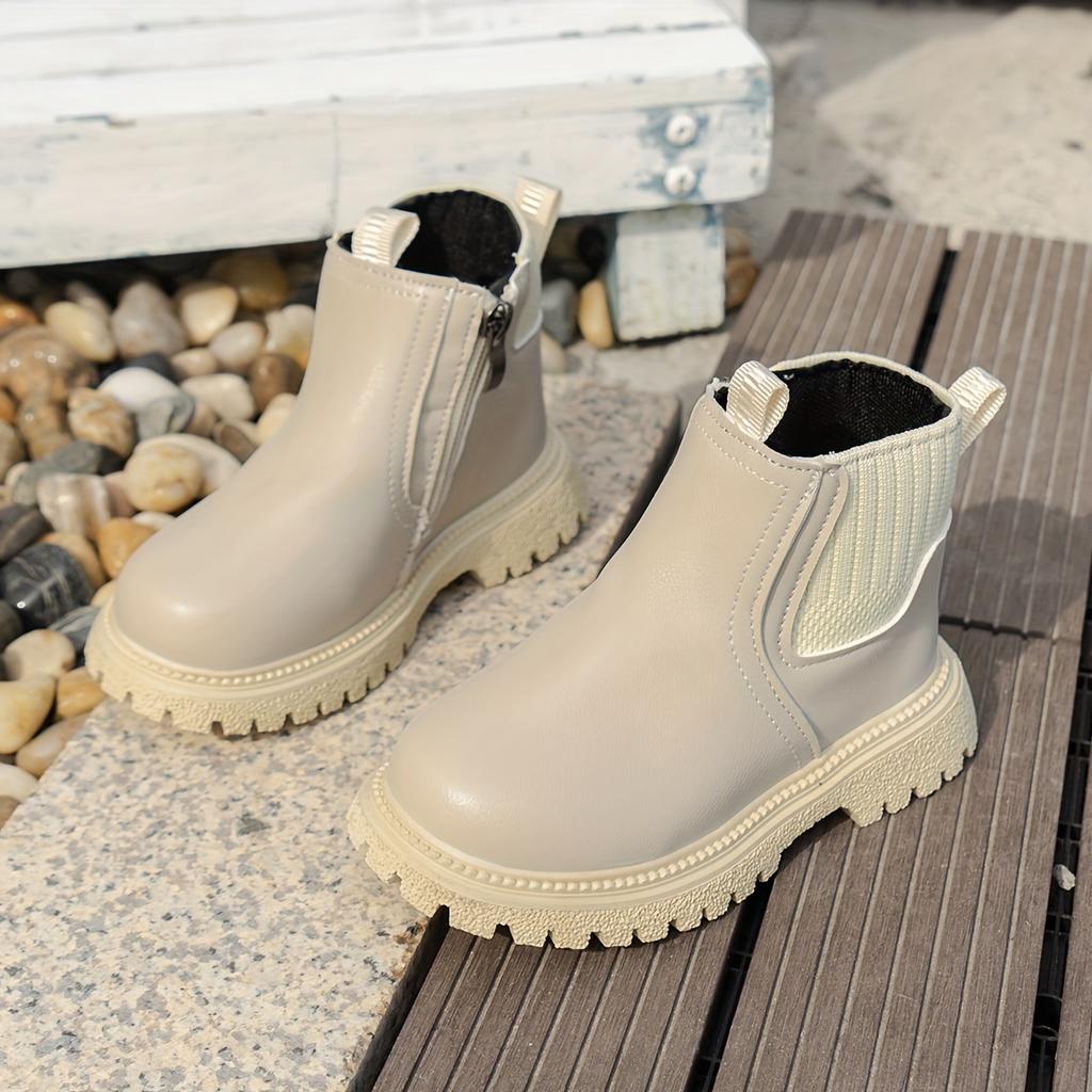[Non-slip Boots] Boots with Side Zipper | Non-slip, Wear-resistant | for Girls | Autumn and Winter