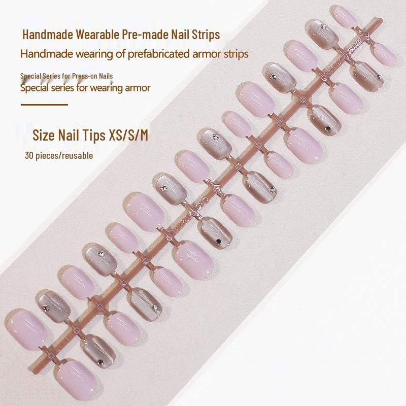 

Spring/Summer Rhinestone Cat Eye Pre-made Nail Art Pieces
