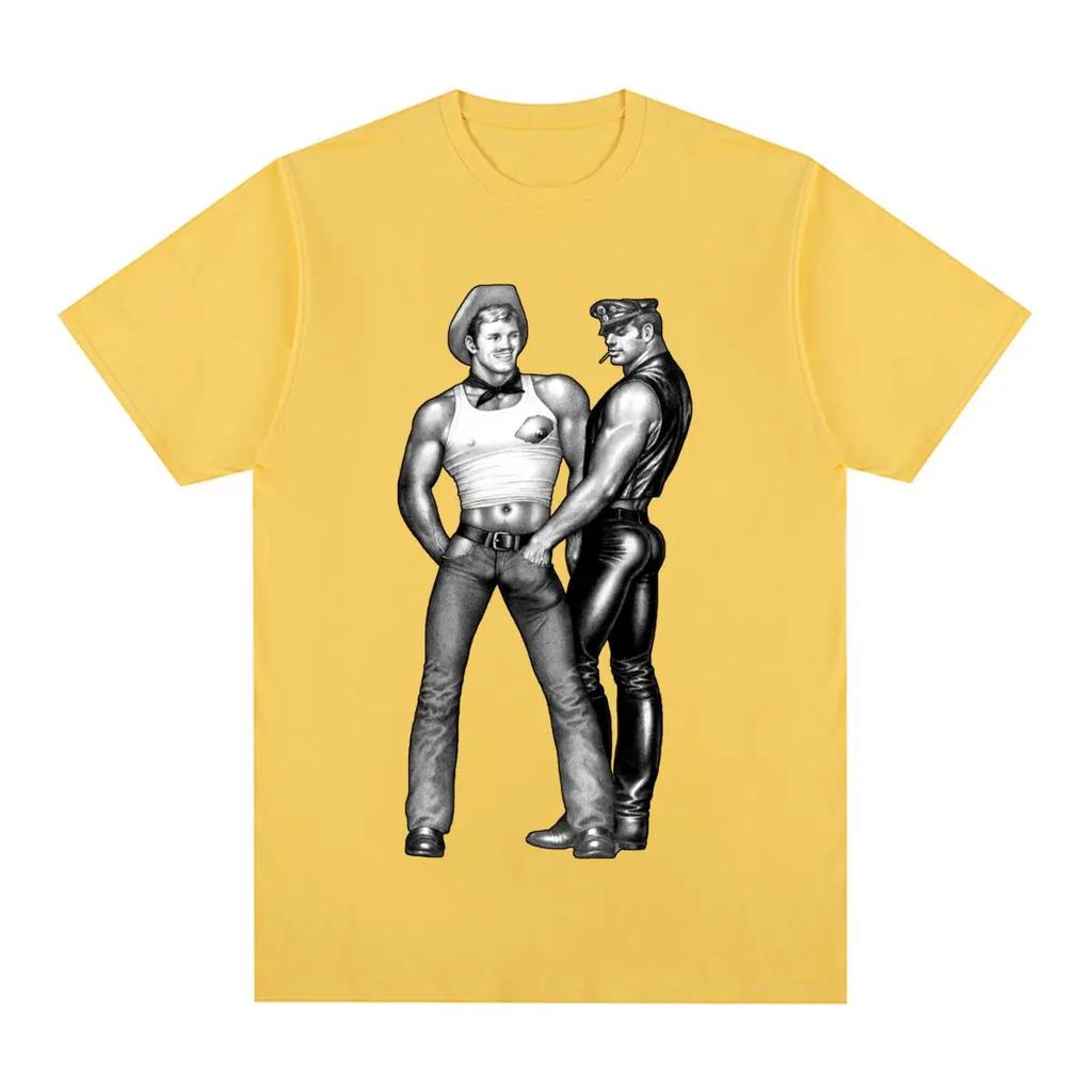 TOM OF FINLAND Vintage T-shirt Gay Cops Pride Lgbt Rainbow Fashion Cotton Men T shirt New Tee Tshirt Womens Tops