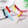 100Pcs Colorful DIY Hair Clip Flat Top Alligators Clip Cover Grosgrain Ribbon Hair Barrettes for Arts & Crafts Project