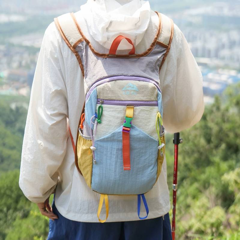Outdoor Nylon Multifunction Travel Backpack With Large Capacity For Hiking And Cycling