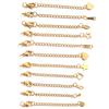10pcs/Lot 50mm Stainless Steel Necklace Extension Chain Bulk Bracelet Extended Chains Tail Chains Extender For Jewelry Making