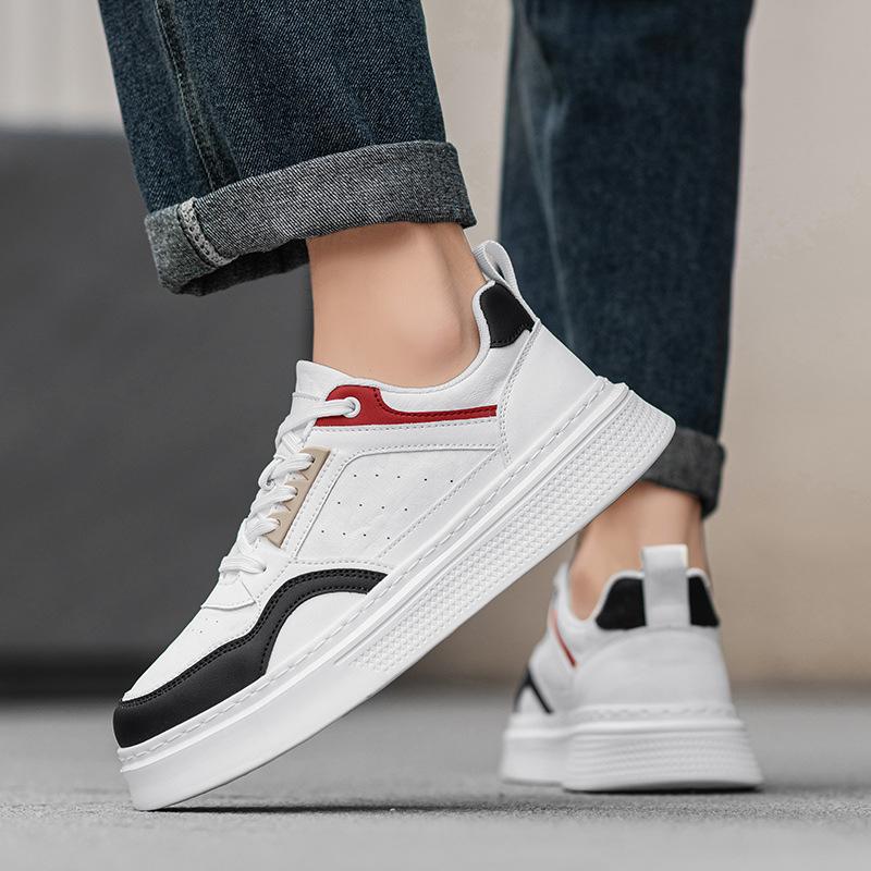 22 scarpe da ginnastica casual con plateau, colore a contrasto, alla moda, per la primavera