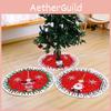 Cozy Christmas Tree Skirt Featuring Delightful Snowman Reindeer And Snowflake Patterns For Seasonal Joy