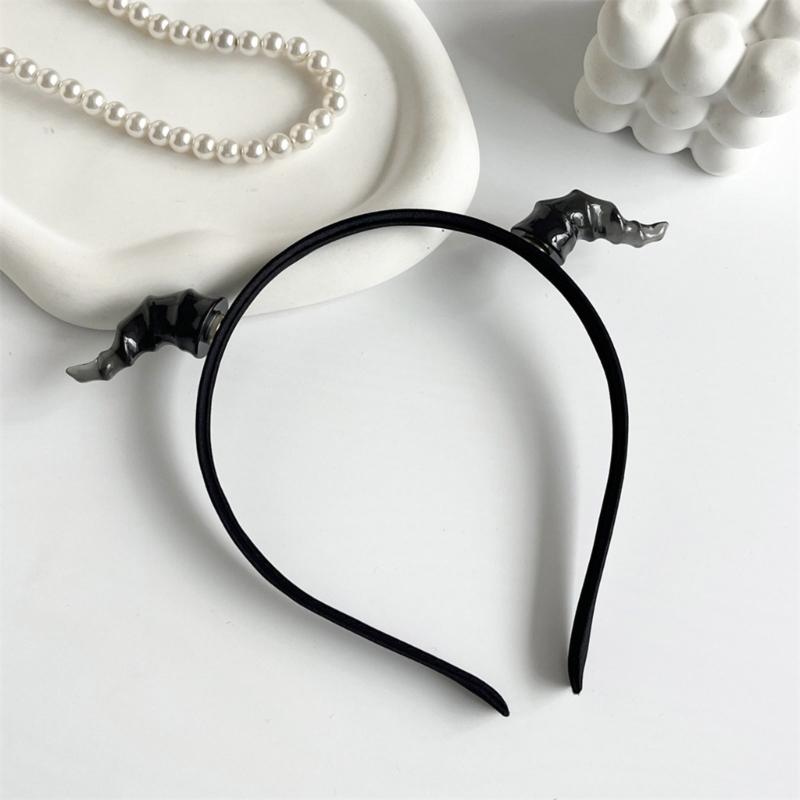 Handmade Devil Horn Hairband Girls Cosplay Accessories Beast Horns Fursuit Masquerades Halloween Cosplay Party
