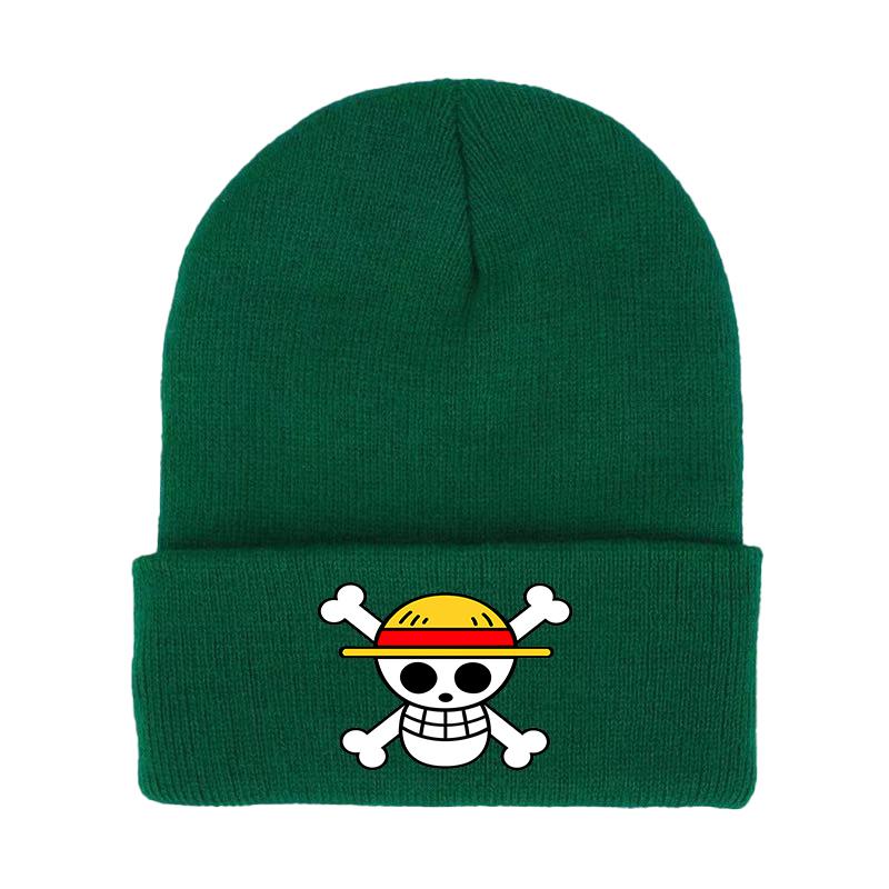 Janpanese Anime Winter Hats for Unisex Luffy New Beanies Knitted Hat Autumn Female Beanie Caps Warmer Bonnet Ladies Casual Cap