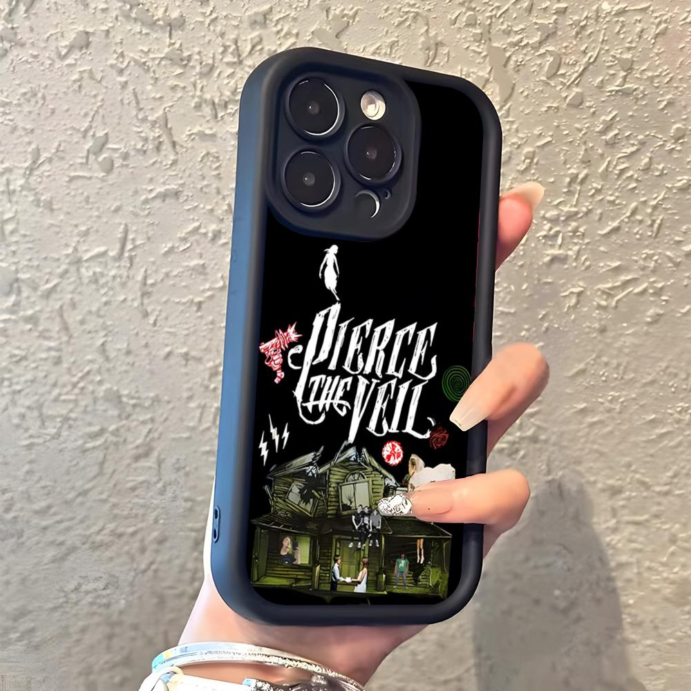 Pierce The Veil Band Phone Case For IPhone 17 Pro Max 16 15 14 Pro Max IPhone 13 Pro Max 11 Plus Silicone Cover
