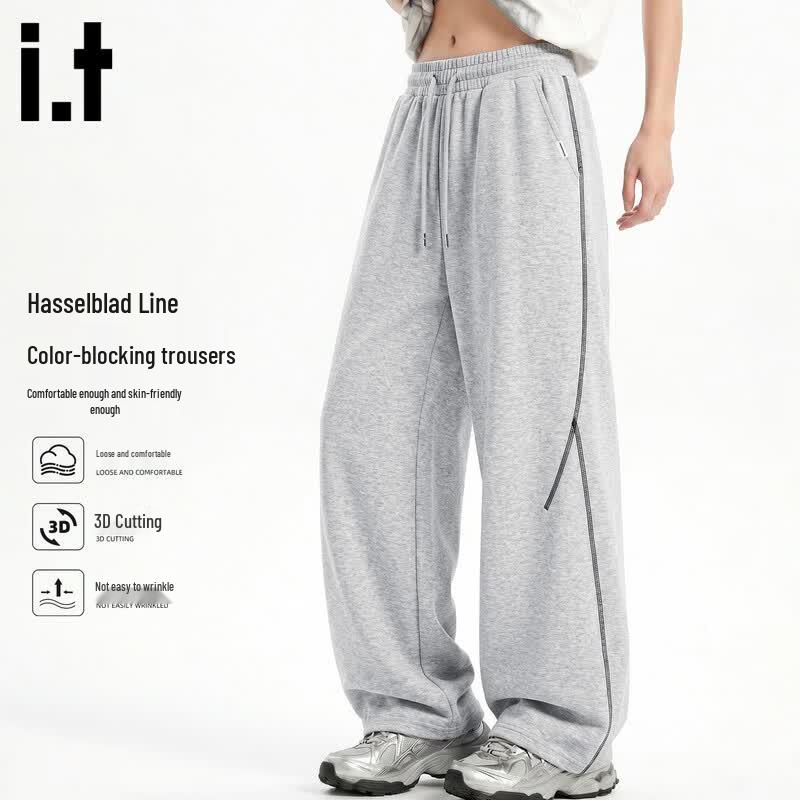 Fingercroxx Men's Lyocell Blend Straight-Leg Casual Pants