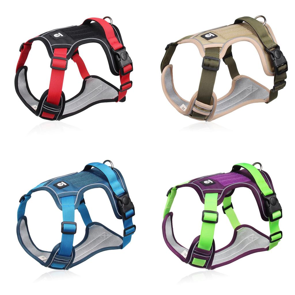 Large Dog Chest Harness With Adjustable Oxford Material For Training And Control