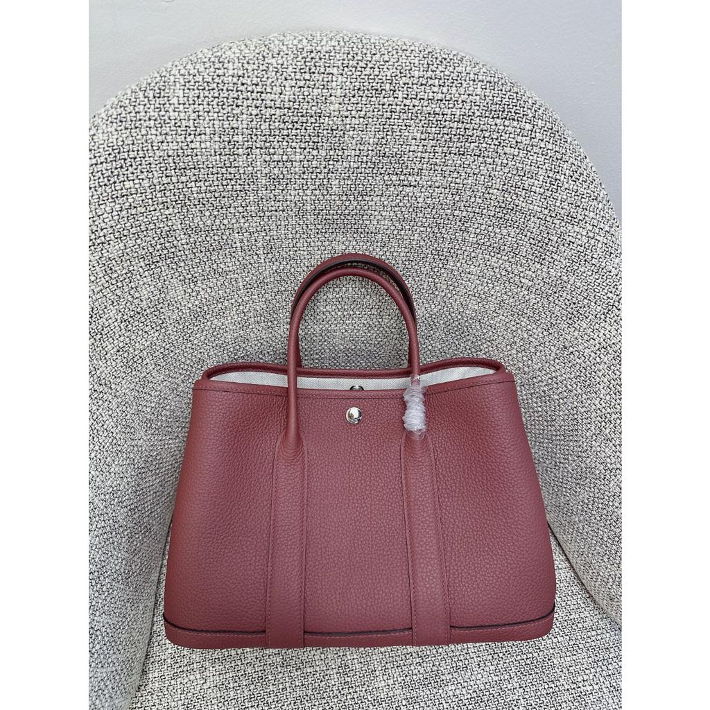 Borsa da giardino cucita a mano con filo cerato, ferramenta interamente in acciaio, borsa da donna portatile in pelle bovina primo strato con motivo a collo di mucca Ntogo