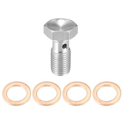 ACROPIX Banjo Bolt Brake Fitting Adapter Kit Brake Line Thread Single Banjo Bolt with