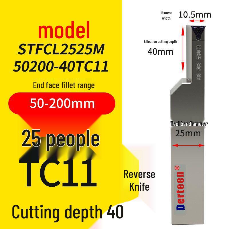 Vibrationsdämpfender CNC-Stirnnut-Werkzeughalter mit großer Schnitttiefe und rundem Bogen-Design