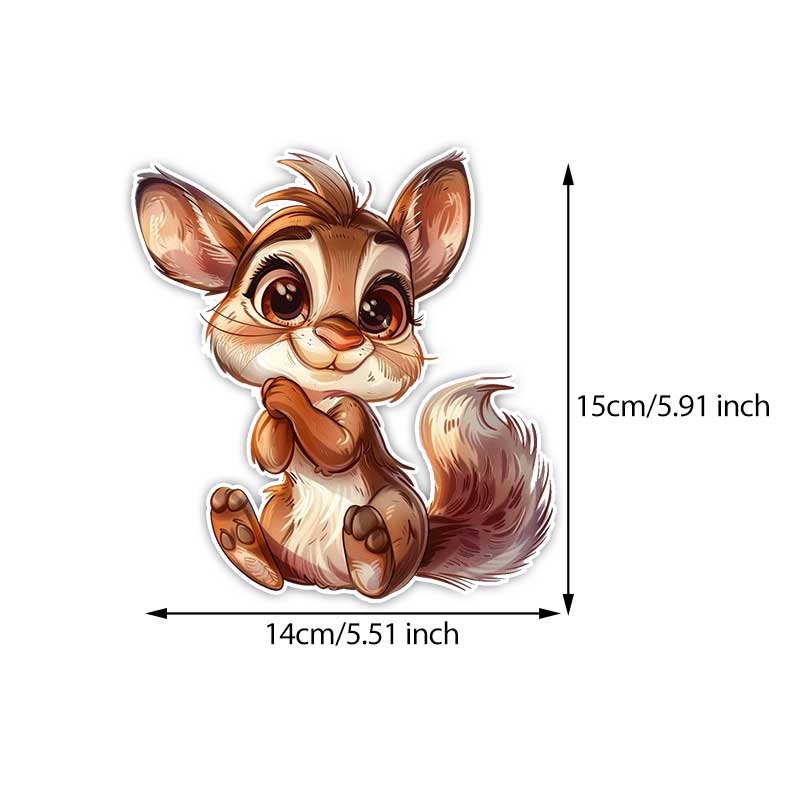 

Car Sticker Squirrel Waterproof Vinyl Decal on Bumper Rear Window Laptop Self-adhesive Decal For Car Accessories TM317 B-15cm Longest Side
