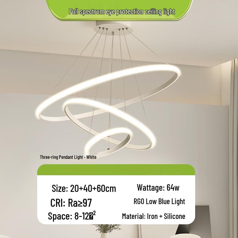 Modern Minimalist Dimmable LED Chandelier
