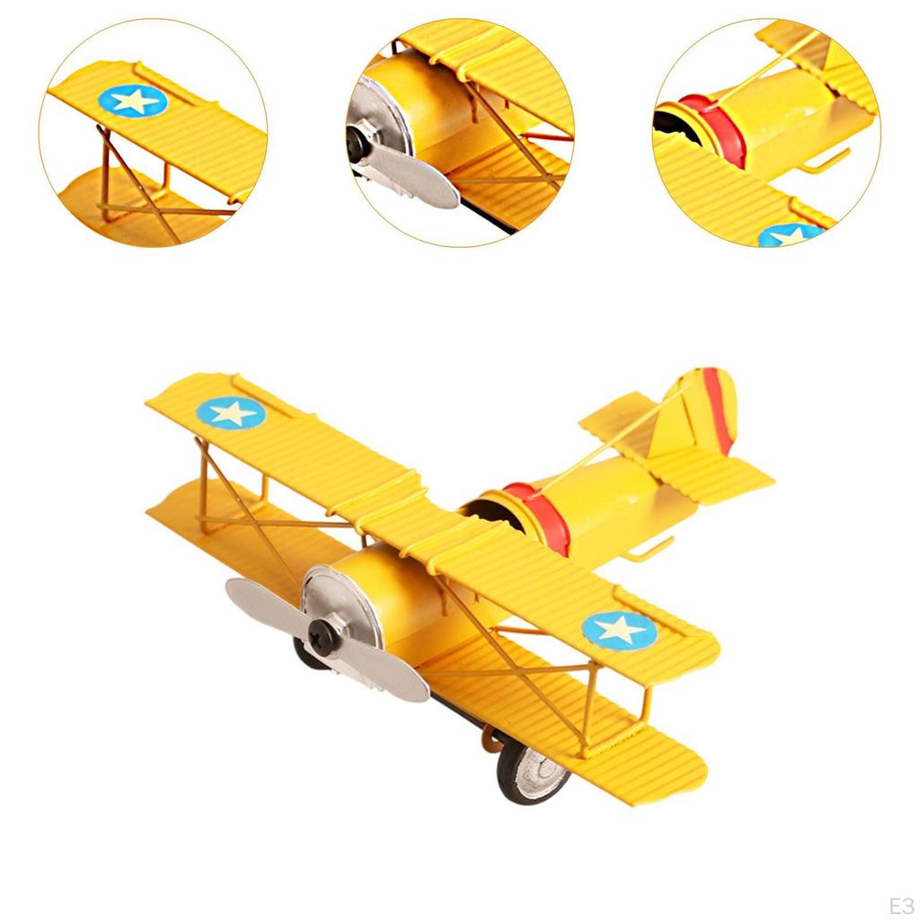 Iron Airplane Model Aircraft Handicraft Models Birthday Gift Helicopter Children Toy for Dorm
