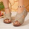 Fashion Platform Wedge Sandals for Women Summer Leisure Comfortable Non Slip Thick Bottom Beach Shoes Sandalias Mujer Plus Size 43