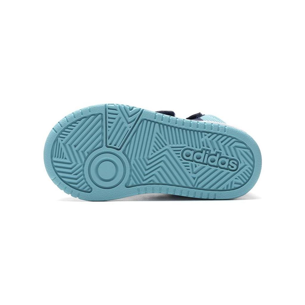 Adidas Hoops Bb Performance Trendy Comfortable Simple Style High-Top Walking Shoes Baby Shoes Blue IF5314