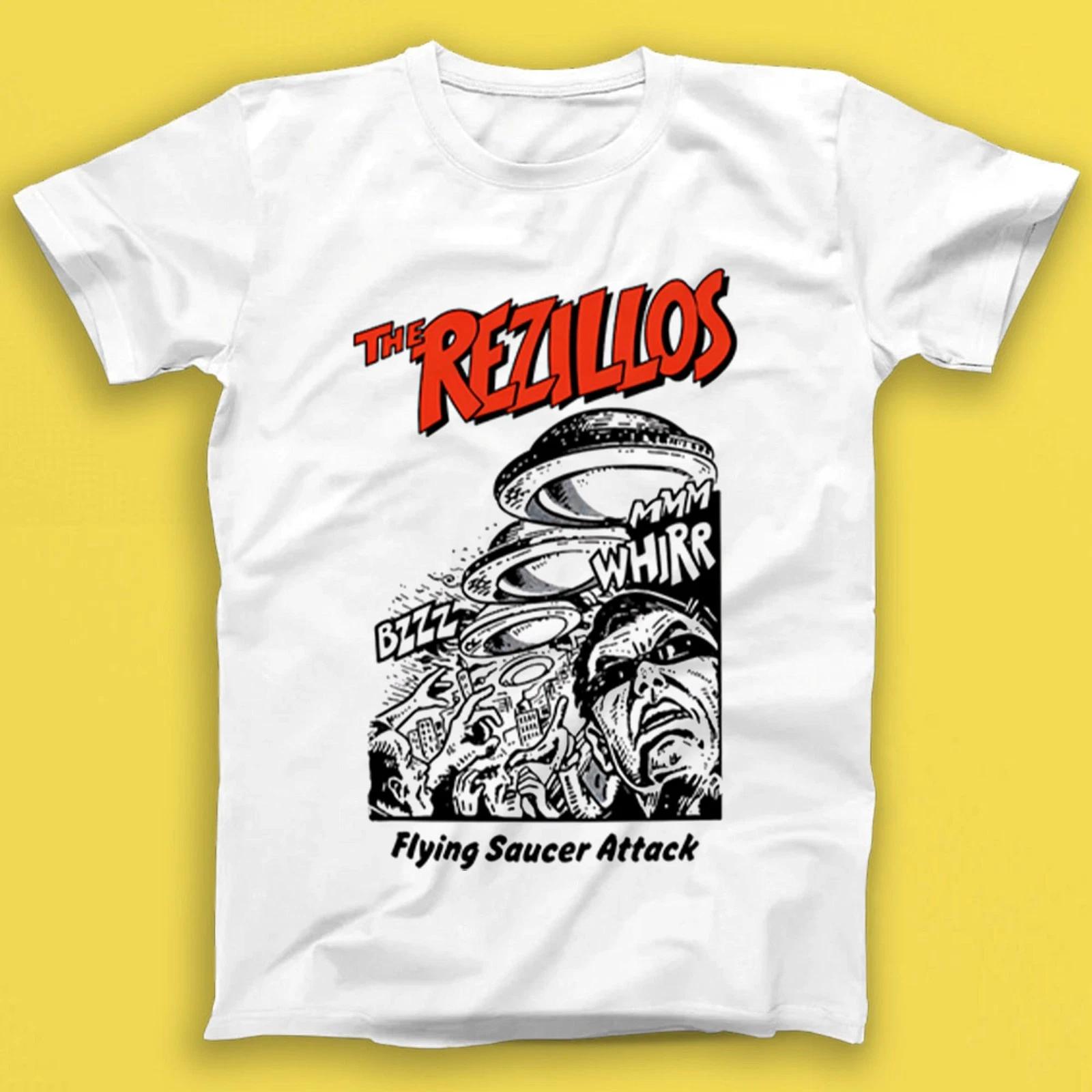 The Rezillos Flying Saucer Attack Punk Rock Music Gift Tee T Shirt T6047 3XL