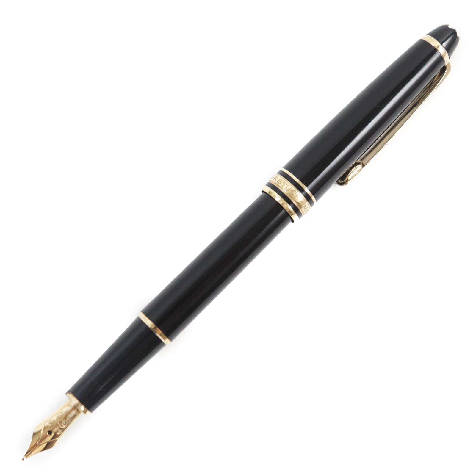 MONTBLANC fountain pen Meisterstück Classic white star Black gold K14 mens Used