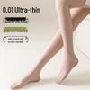 0D Women's Natural Stockings - Spring/Summer Thin, Anti-Run, Sun-Protective, Flesh Tone, Sexy Footed Silk Legwear