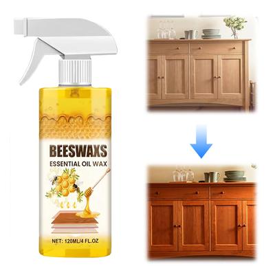 Wood Care Polishing Beeswax Spray Natural Micro-Molecular Furniture Polish Beewax Spray Suitable for Wooden Floors and Furniture