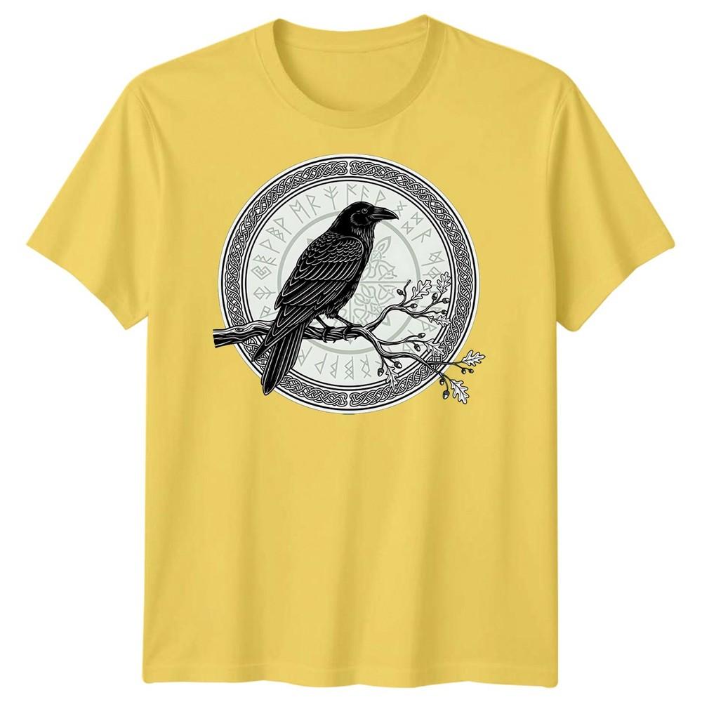 Raven Norse Mythology Runes Celtic Knot Unisexs TShirt