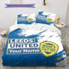 Leeds United Custom Name Pattern Bedding,Quilt Set Quilt Cover Pillowcase Home Birthday Gift(1 * duvet cover + 2 * pillowcase, without core)