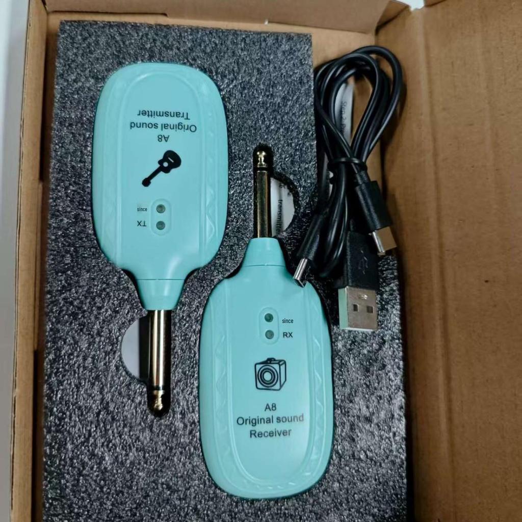 A8 Wireless Transceiver: Electric Guitar & Bass Audio Transmitter/Receiver.