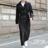 Nuovo Trench Lungo da Uomo Taglia Grande Autunno Inverno Trench Doppiopetto Trench Casual da Lavoro Giovanile Uomo