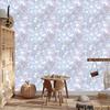 Iridescent glitter wallpaper light gray, white and azure 50x1000