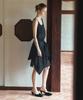 Siyajyu Sia8043 See-Through Layered Wrinkle Dress_Black