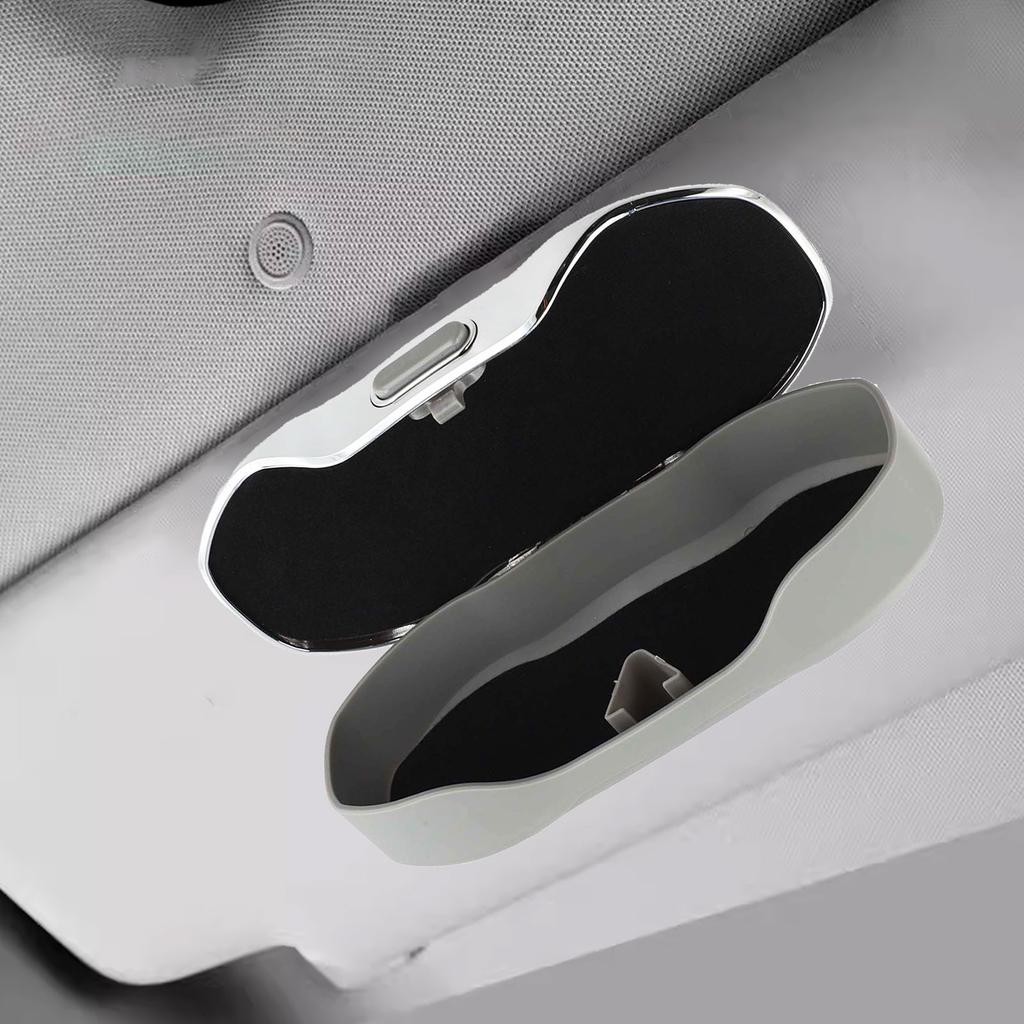 Portable Car Glasses Case Sunglasses Holder for Driving Visor ABS Plastic