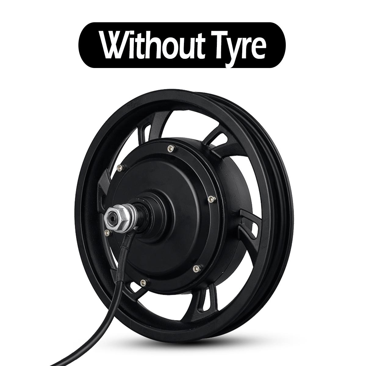 48V500W E Scooter Hub Motor Rear Wheel with Tyre 12inch Brushless Gearless Hub Motor E-Bike Motor Wheel 36V350W Disc Brake 12inch