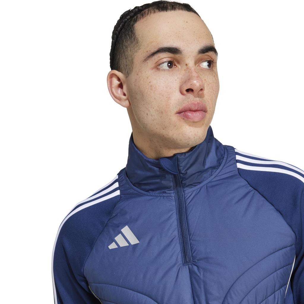 Adidas Tiro 24 Vinterfodrad Tröja Topp JTQ63 Dragkedja Vardaglig Lagblå Jacka, Livsstil, Herr, Blå/Vit (IY0127)