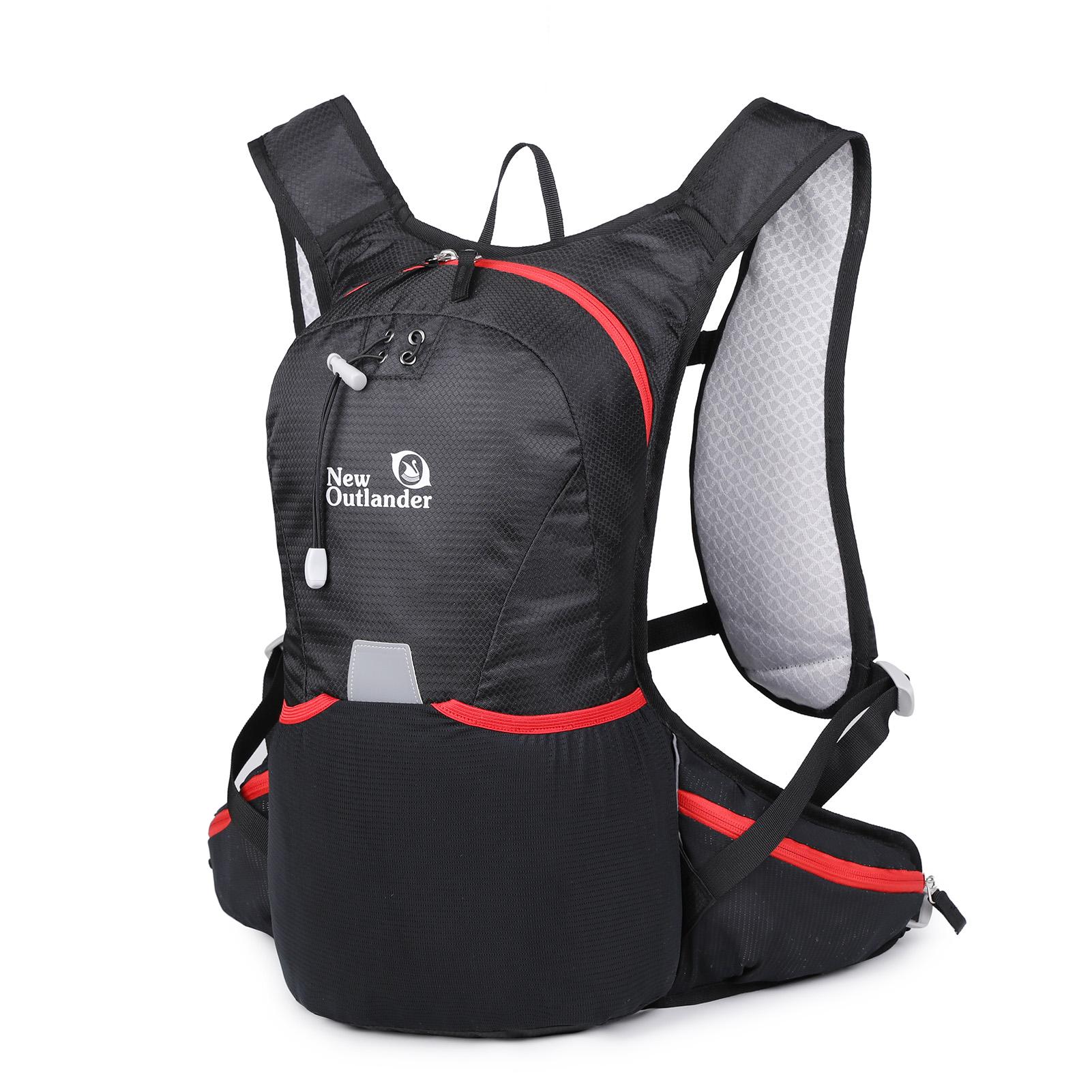 

Товары для походов 12 л рюкзак для походов водонепроницаемый для бега и кемпинга нагрудный ремень чёрный