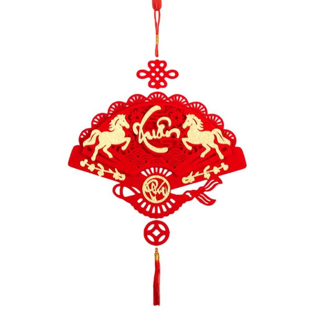 Tet Celebration Tet Hanging Pendant Lunar New Year Charm Traditional Symbols For Good Fortune Non-woven Fabric