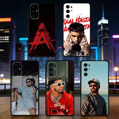 A- Anuel AA R-Real Rapper Phone Case For Samsung S25,S24,S21,S22,S23,S30,Ultra,S20,Plus,Fe,Lite,Note,10,Black Cover