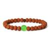 Natural Wood Star Moon Bodhi Seeds Bead Bracelet Promotes Meditation Wisdom & Good Luck Fortune Enlightenment Harmony Jewelry