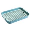 Multi-Purpose Drainage Tray Double-Layer Plastic Drying Rack Rinseable Garbage Tray