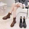 New Martin Boots Women's Fashion Winter Velvet Platform Cotton Shoes Niche Design Short Boots