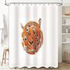 Modern Abstract Tiger Shower Curtain Waterproof Bathroom Decor Nature Wildlife Art Print Liner Home Living Room Canvas