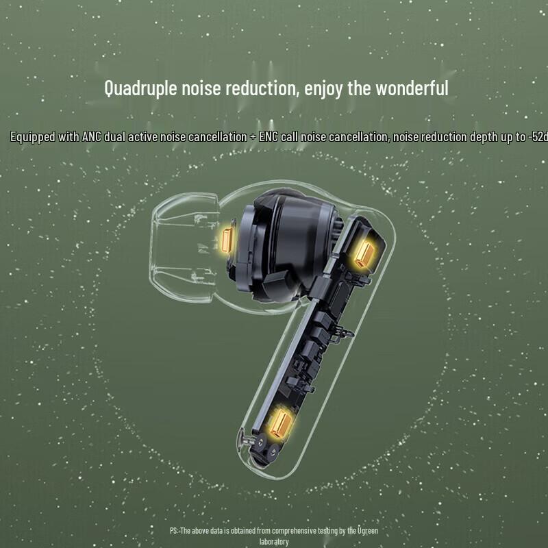 Ugreen HiTune T6 Aktive Geräuschunterdrückung Kabellose Ohrhörer