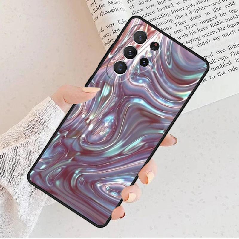Rainbow Holographic Iridescence Phone Case For Samsung Galaxy S25 S23 S30 S8 S21 S20 FE S24 S22 Note 10 20 Plus lite Ultra