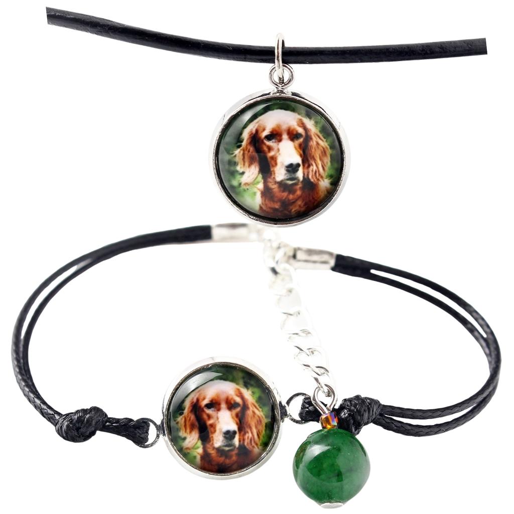 English setter, Lawerack, Laverack – A set of jewelry with your photo, handmade set | Art-Dog