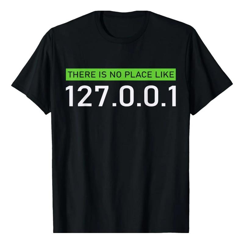 Camiseta There Is No Place Like 127.0.01 Computer Pc Nerd S разноцветный