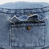 Solid Color Pocket Sun Hats Vintage Fisherman Cap New Denim Bucket Hat  Men Women