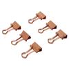 Clips Metal Hollow Long Tail Small Paper Clamps for Documents Tickets  Gold 12pcs