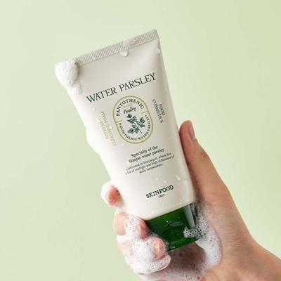 Pantothensäure Wasser-Petersilie Erfrischender Reinigungsschaum
